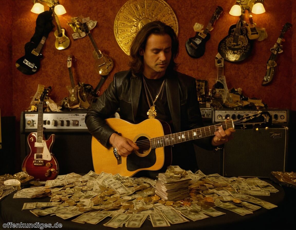 Beteiligung an Merchandising und Fanartikeln   - Slash Vermögen » Wie reich ist der Gitarrist