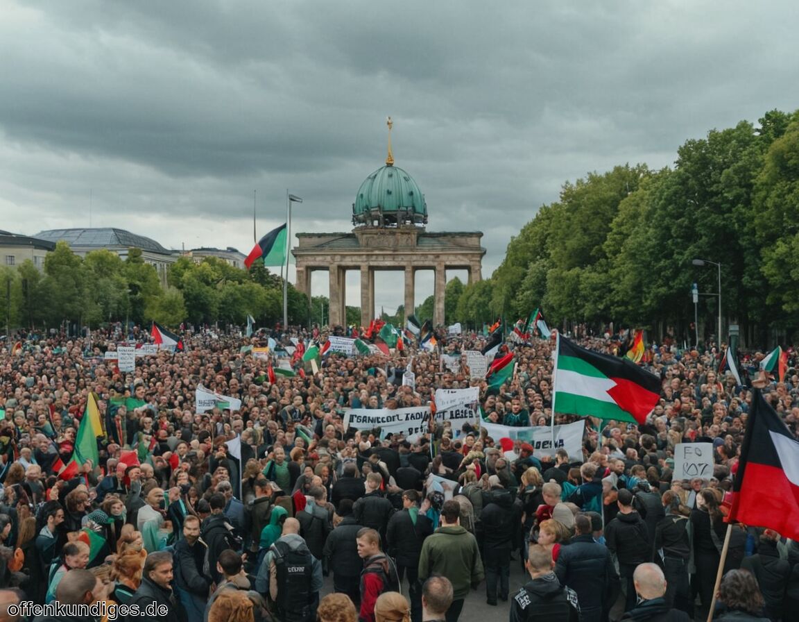 Polizei mit Großaufgebot vor Ort, einige Festnahmen - Größter Qudstag in Berlin seit Jahren: Gegen Vertreibung und Apartheid im Heiligen Land